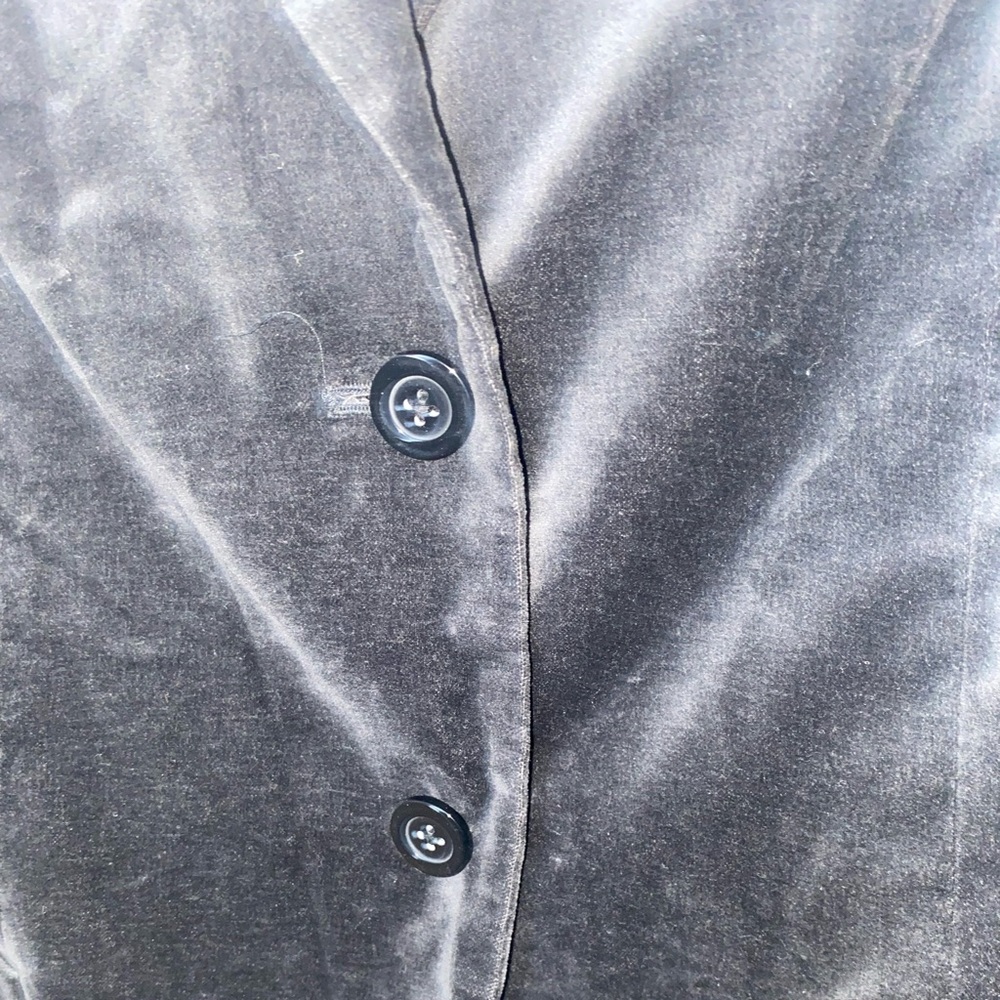 Studio works women’s faux velvet women’s blazer - Picture 5 of 12